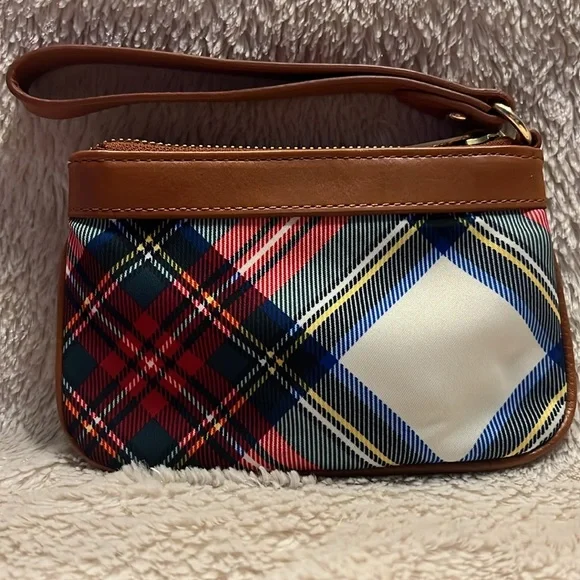 RALPH LAUREN RL Polo Stewart Plaid Wristlet - Picture 2 of 11